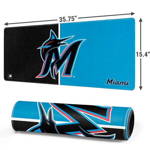 MLB Miami Marlins Split Gaming Mouse Pad