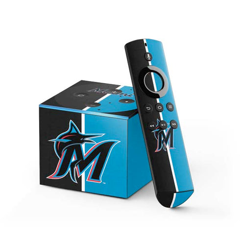 MLB Miami Marlins Split Fire TV Cube Skin