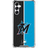 MLB Miami Marlins Split Galaxy A14 5G Clear Case