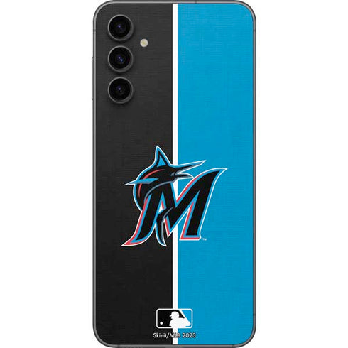 MLB Miami Marlins Split Galaxy A14 5G Skin