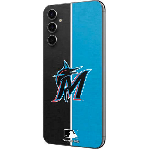 MLB Miami Marlins Split Galaxy A14 5G Skin