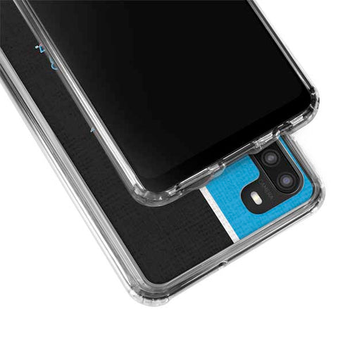 MLB Miami Marlins Split Galaxy A21 Clear Case