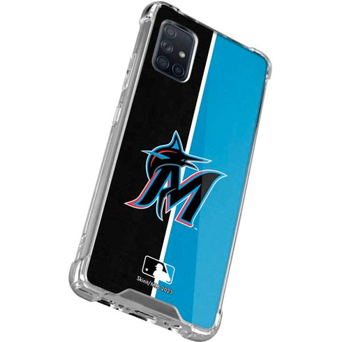 MLB Miami Marlins Split Galaxy A51 5G Clear Case