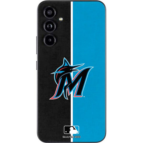 MLB Miami Marlins Split Galaxy A54 5G Skin