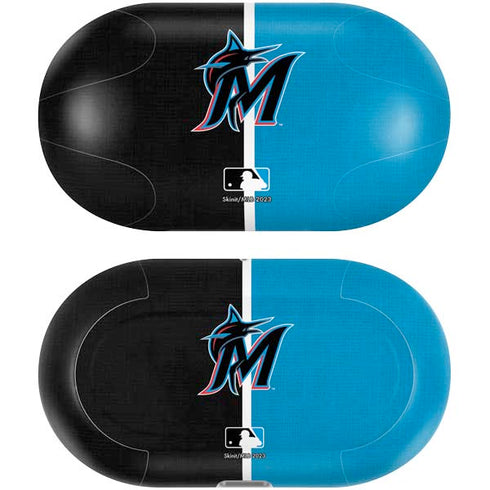 MLB Miami Marlins Split Galaxy Buds Plus Skin