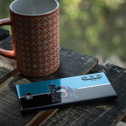 MLB Miami Marlins Split Galaxy Note 10 Plus Skin