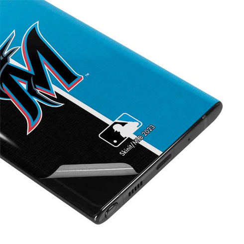 MLB Miami Marlins Split Galaxy Note 10 Plus Skin
