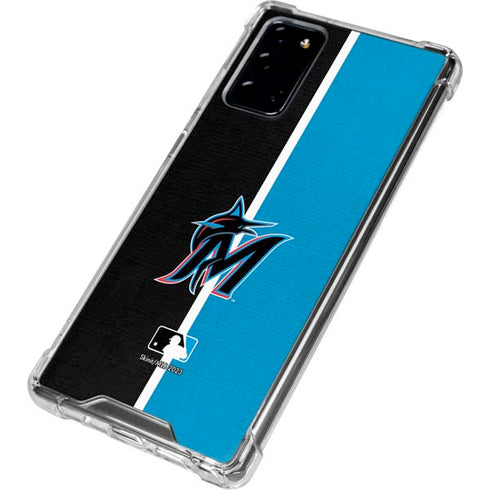 MLB Miami Marlins Split Galaxy Note20 5G Clear Case