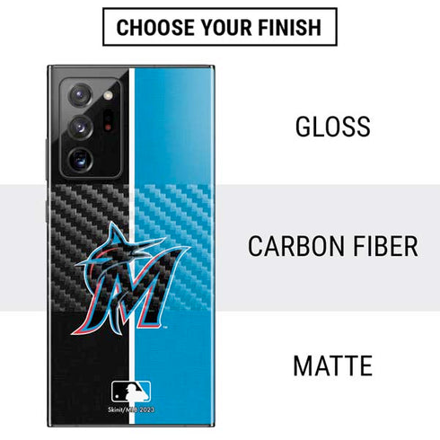 MLB Miami Marlins Split Galaxy Note20 Ultra 5G Skin