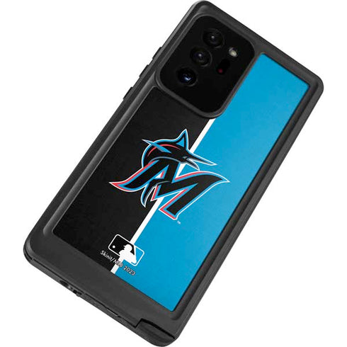 MLB Miami Marlins Split Galaxy Note20 Ultra 5G Waterproof Case