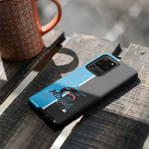 MLB Miami Marlins Split Galaxy S20 Ultra 5G Pro Case