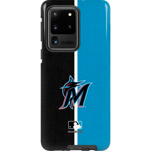 MLB Miami Marlins Split Galaxy S20 Ultra 5G Pro Case