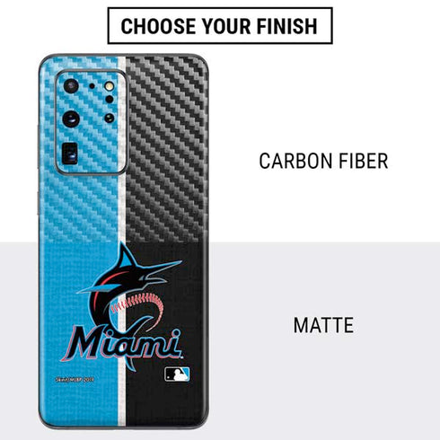MLB Miami Marlins Split Galaxy S20 Ultra 5G Skin