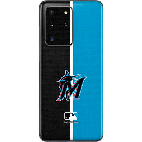 MLB Miami Marlins Split Galaxy S20 Ultra 5G Skin