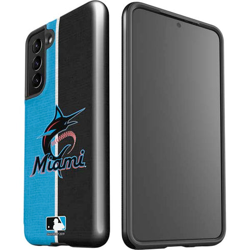 MLB Miami Marlins Split Galaxy S21 5G Pro Case