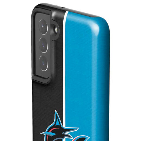 MLB Miami Marlins Split Galaxy S21 5G Pro Case