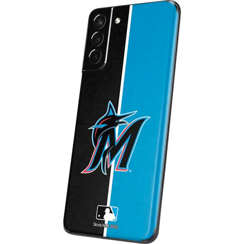 MLB Miami Marlins Split Galaxy S21 5G Skin