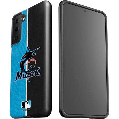 MLB Miami Marlins Split Galaxy S21 FE Pro Case