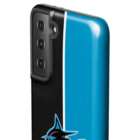 MLB Miami Marlins Split Galaxy S21 FE Pro Case