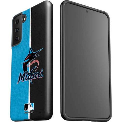 MLB Miami Marlins Split Galaxy S21 Plus 5G Pro Case