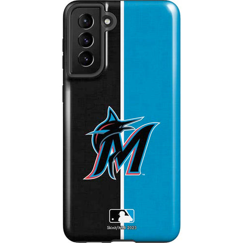 MLB Miami Marlins Split Galaxy S21 Plus 5G Pro Case