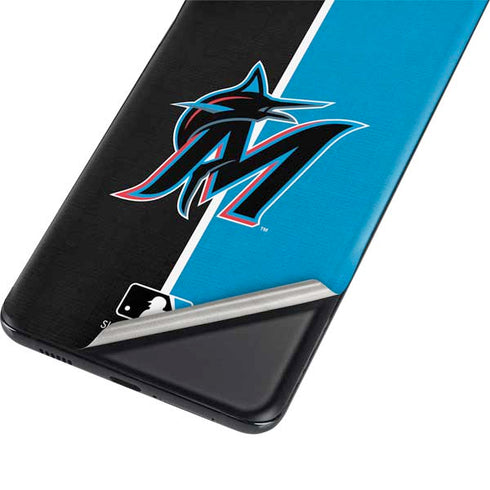 MLB Miami Marlins Split Galaxy S21 Plus 5G Skin