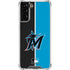 MLB Miami Marlins Split Galaxy S22 Plus Clear Case