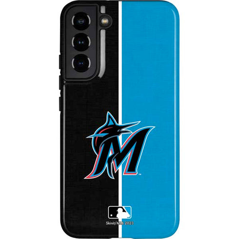 MLB Miami Marlins Split Galaxy S22 Plus Pro Case