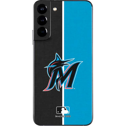 MLB Miami Marlins Split Galaxy S22 Plus Skin