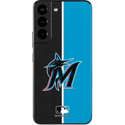 MLB Miami Marlins Split Galaxy S22 Skin