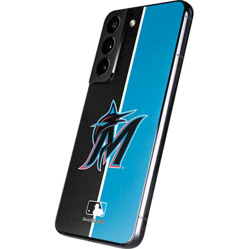 MLB Miami Marlins Split Galaxy S22 Skin