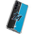 MLB Miami Marlins Split Galaxy S23 FE Clear Case