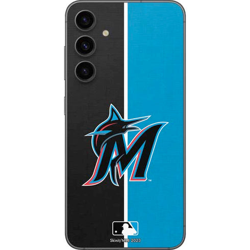 MLB Miami Marlins Split Galaxy S23 FE Skin