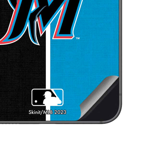 MLB Miami Marlins Split Galaxy S23 FE Skin