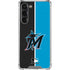 MLB Miami Marlins Split Galaxy S23 Plus Clear Case
