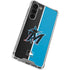MLB Miami Marlins Split Galaxy S23 Plus Clear Case
