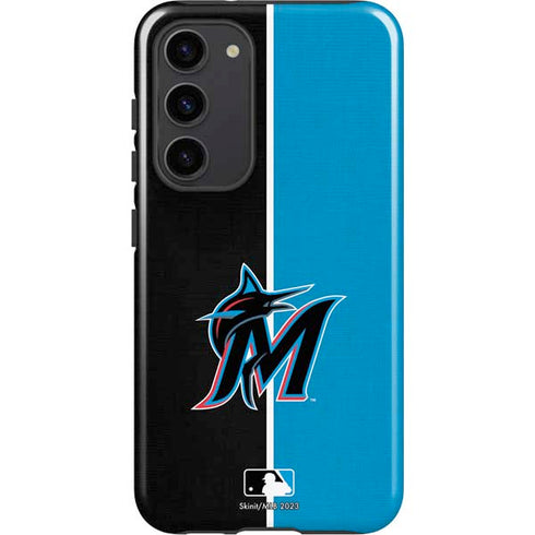 MLB Miami Marlins Split Galaxy S23 Plus Pro Case