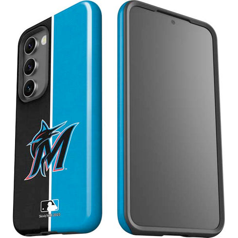 MLB Miami Marlins Split Galaxy S23 Plus Pro Case