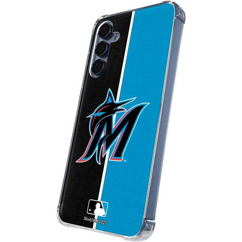 MLB Miami Marlins Split Galaxy S24 Clear Case
