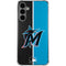 MLB Miami Marlins Split Galaxy S24 Plus Clear Case
