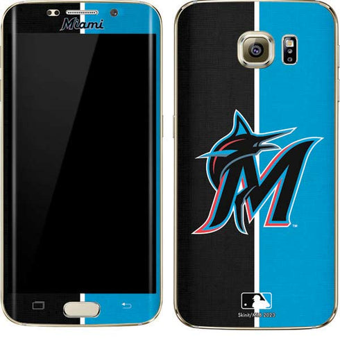 MLB Miami Marlins Split Galaxy S7 Edge Skin