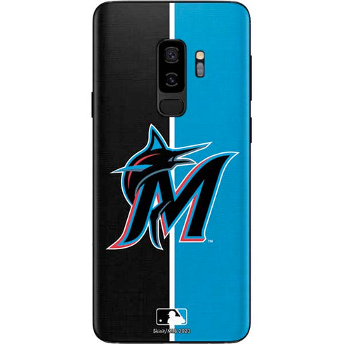 MLB Miami Marlins Split Galaxy S9 Plus Skin