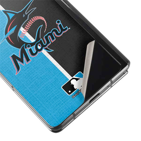 MLB Miami Marlins Split Galaxy Z Fold2 5G Skin