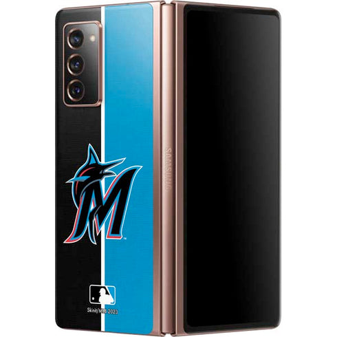 MLB Miami Marlins Split Galaxy Z Fold2 5G Skin