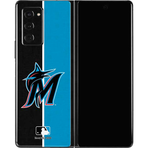MLB Miami Marlins Split Galaxy Z Fold2 5G Skin