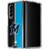 MLB Miami Marlins Split Galaxy Z Fold4 5G Clear Case