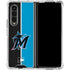 MLB Miami Marlins Split Galaxy Z Fold4 5G Clear Case