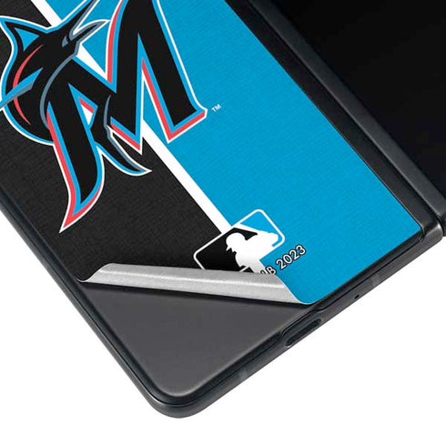 MLB Miami Marlins Split Galaxy Z Fold4 5G Skin