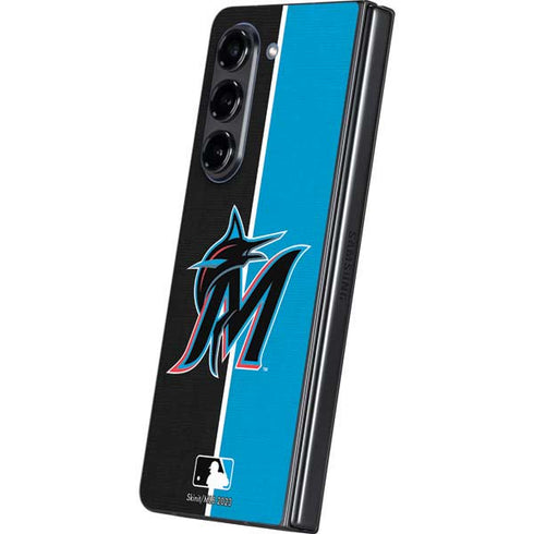 MLB Miami Marlins Split Galaxy Z Fold5 5G Skin