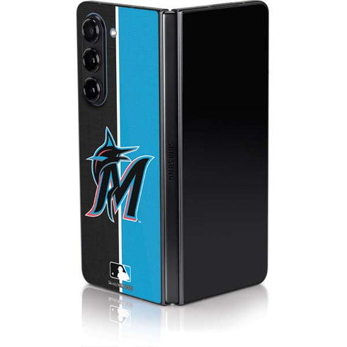 MLB Miami Marlins Split Galaxy Z Fold5 5G Skin